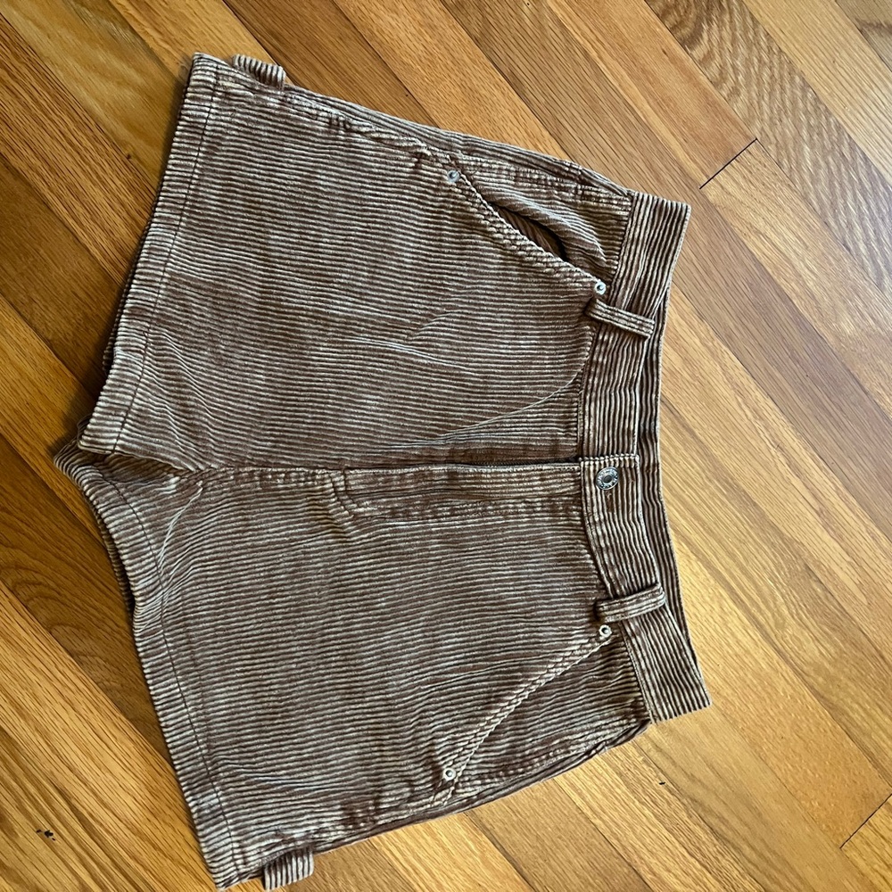 She + Sky Brown High Waist Shorts